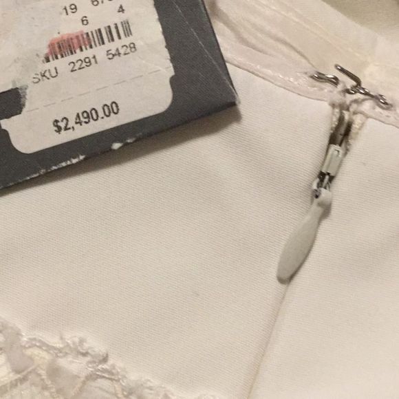 Zac Posen Strapless Geometric-Eyelet Drape… - Picture 5 of 6